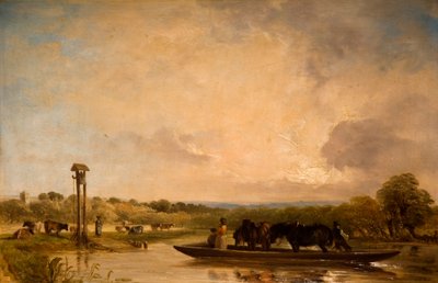 The Ferry Boat, 1844 by Frederick Richard Lee